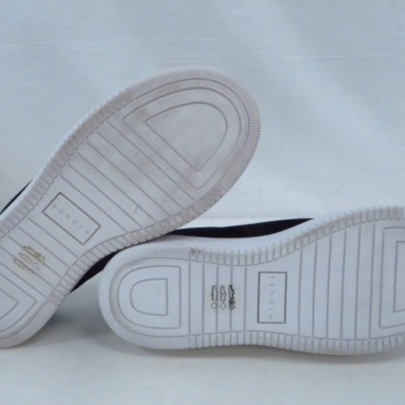 Blue velvet Velcro strap Sandro Paris Sneakers - Picture 7 of 8